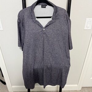 Sunday Swagger Men's Blue Polka Dot Golf Polo